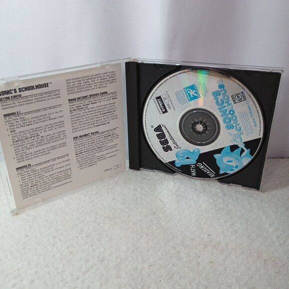 Sonic’s Schoolhouse PC Cd-Rom 1996 SEGA Collection Complete Not Tested - Picture 7 of 9